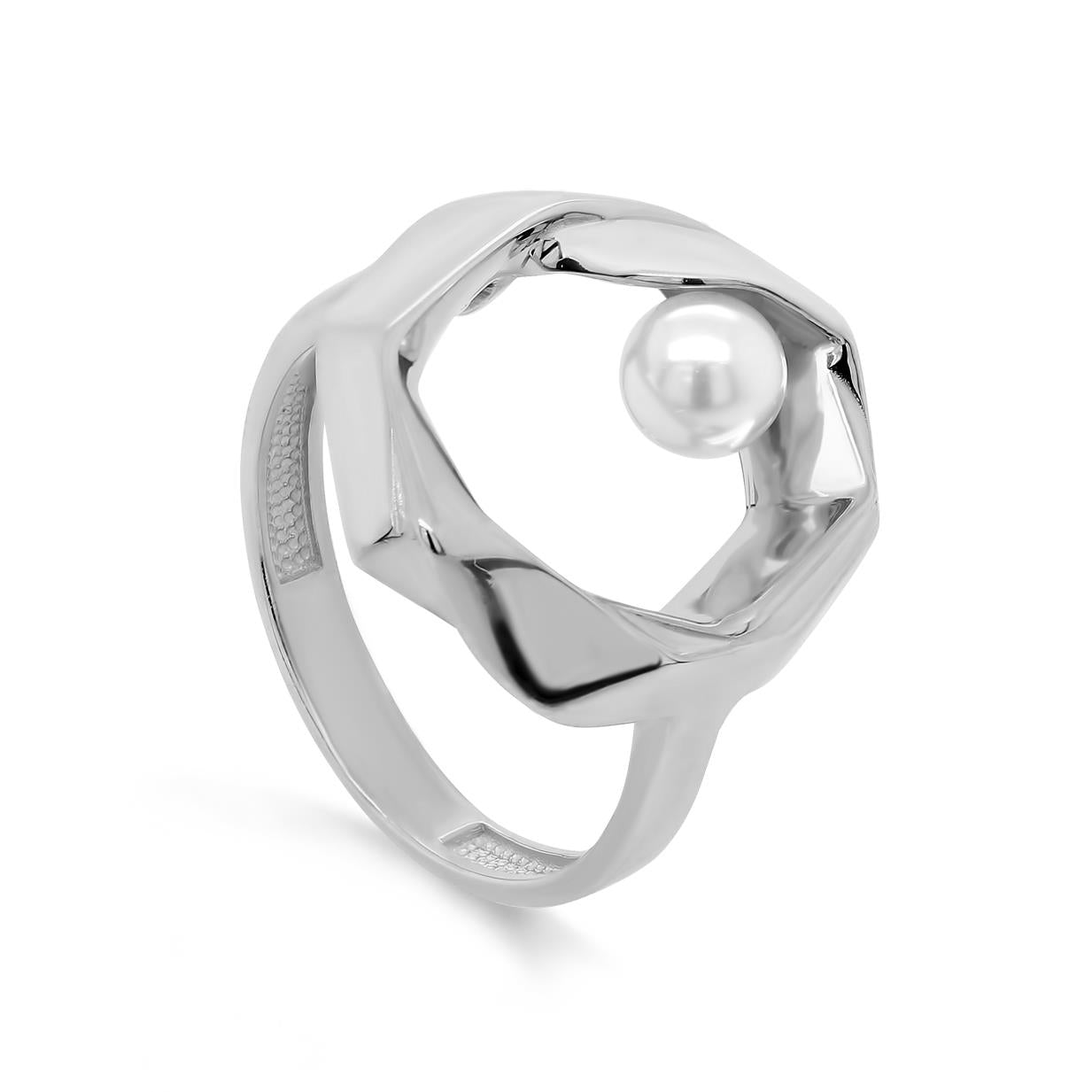 Ring Silver crush with pearls