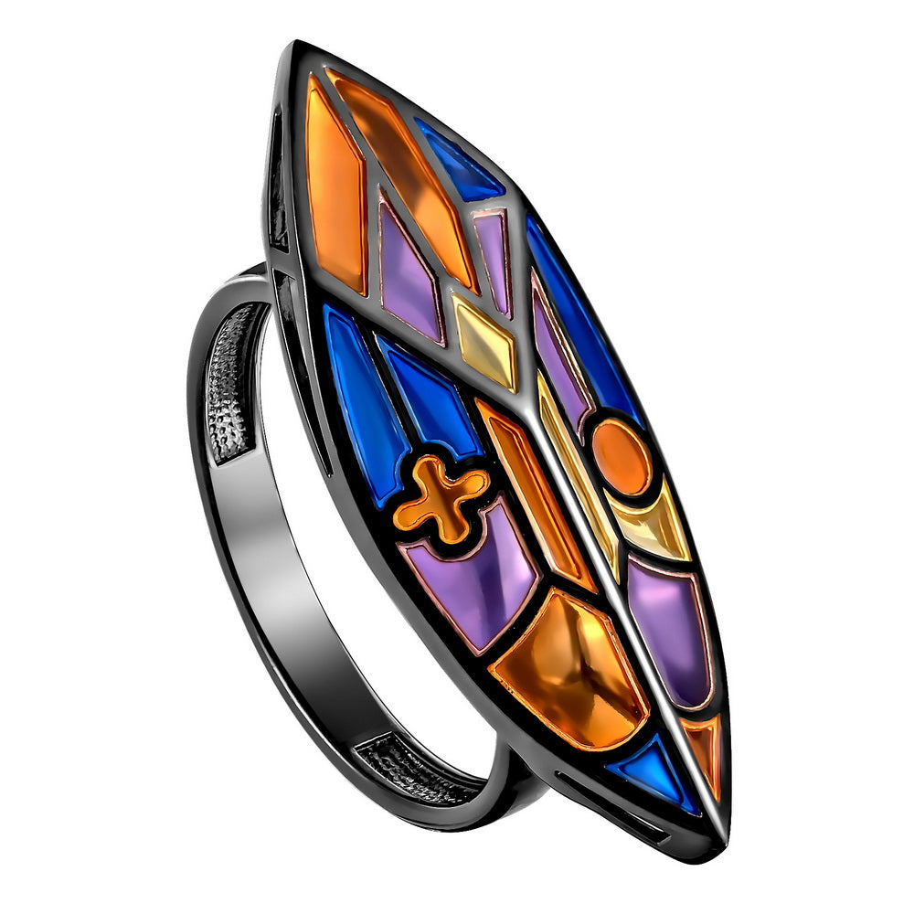 Stained glass store ring